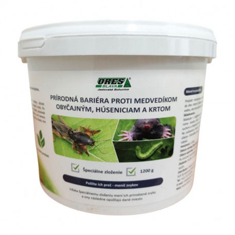Trebor Prírodná bariéra proti medvedíkom obyčajným, húseniciam a krtom 1200g MZ-MHK