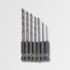STAVTOOL Vrtáky HSS 1,5-6mm 6-hranný úchyt sada 7 dielov P26207
