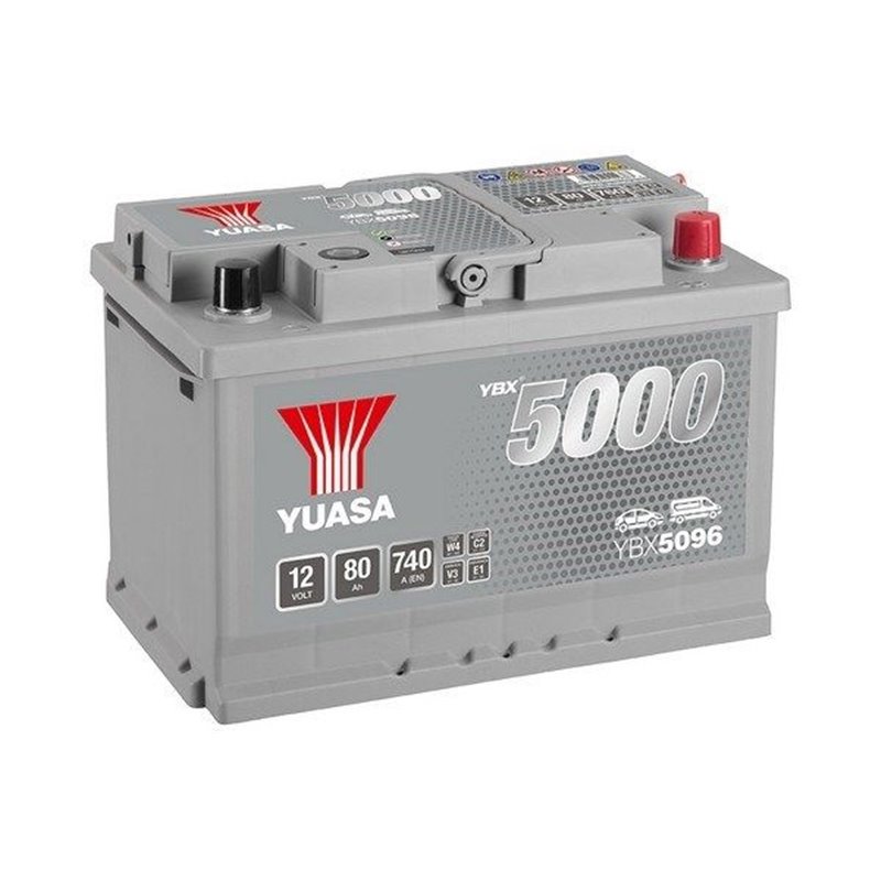 YUASA 80 Ah Autobatéria12V ,740 A ,YBX5096