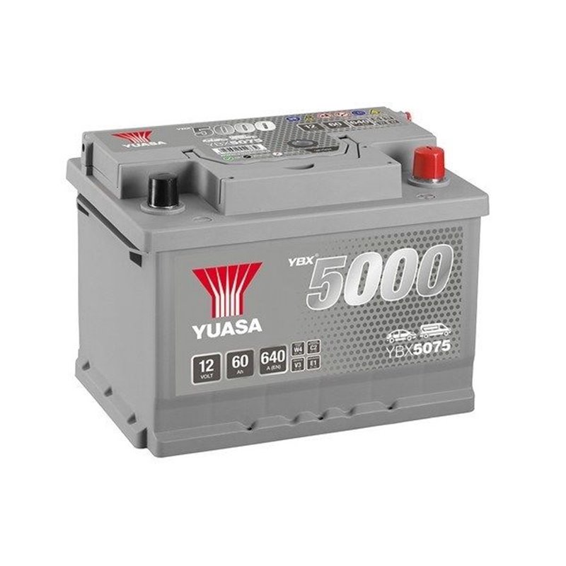 YUASA 60Ah Autobatéria12V , 640A , YBX5075