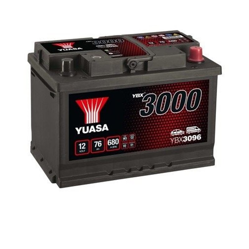 YUASA 76 Ah Autobatéria12V ,680 A ,YBX3096