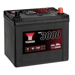 YUASA 60 Ah Autobatéria12V ,500 A ,YBX3005