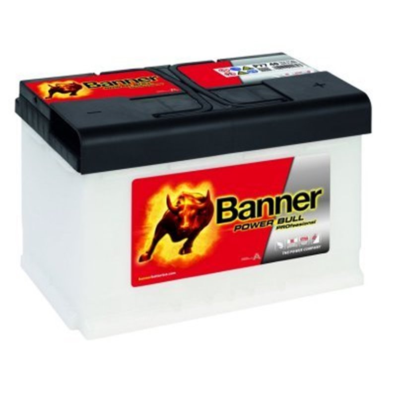 BANNER AutobatériaPOWER BULL Professional12V, 77Ah, 680A, P7740