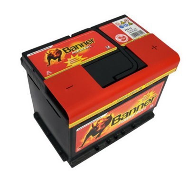 BANNER POWER BULL62Ah Autobatéria 12V,540A, pravá +R, P6219