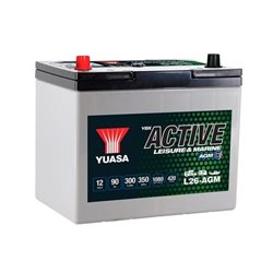 YUASA AGM 90Ah Autobatéria12V , 300A , L26-AGM