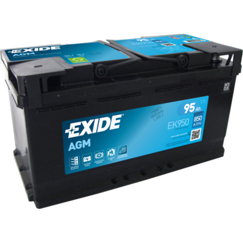 EXIDE AGM 95Ah AutobatériaStart-Stop 12V , 850A , EK950