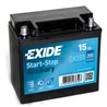 EXIDE Auxiliary 60AhAutobatéria Start-Stop12V , 15Ah , 200A, EK151