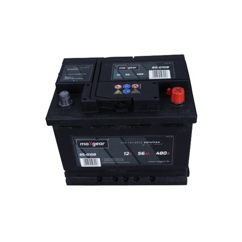 MAXGEAR 56AH Autobateria , 12V, 480A , 556400048 D722, 85-0108
