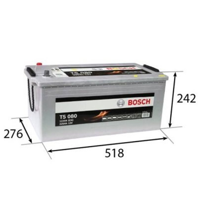 BOSCH T5 225 Ah Autobatéria12V , 1150 A , 0 092 T50 800