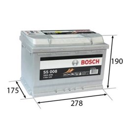BOSCH S5 77Ah Autobatéria12V , 780A , 0 092 S50 080