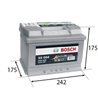 BOSCH S5 61Ah Autobatéria12V , 600A , 0 092 S50 040