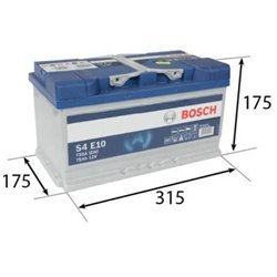 BOSCH EFB S4 75Ah Autobatéria12V , 730A , 0 092 S4E 100
