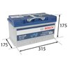 BOSCH EFB S4 75Ah Autobatéria12V , 730A , 0 092 S4E 100