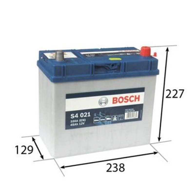 BOSCH S4 45Ah Autobatéria12V , 330A , 0 092 S40 210