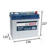 BOSCH S4 45Ah Autobatéria12V , 330A , 0 092 S40 200