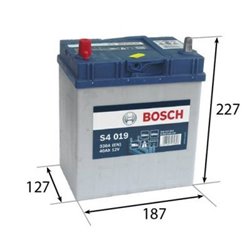 BOSCH S3 40Ah Autobatéria 12V, 330A , ĽAVÁ !!! 0 092 S40 190