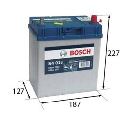 BOSCH S4 40Ah Autobatéria12V , 330A , 0 092 S40 180