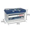 BOSCH S4 80Ah Autobatéria12V , 740A , 0 092 S40 100