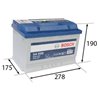 BOSCH S4 74Ah Autobatéria12V , 680A , 0 092 S40 080