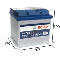 BOSCH S4 52Ah Autobatéria12V , 470A , 0 092 S40 020