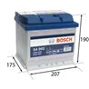 BOSCH S4 52Ah Autobatéria12V , 470A , 0 092 S40 020