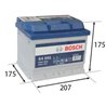 BOSCH S4 44Ah Autobatéria12V , 440A , 0 092 S40 010