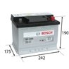 BOSCH S3 56Ah Autobatéria12V , 480A , 0 092 S30 050