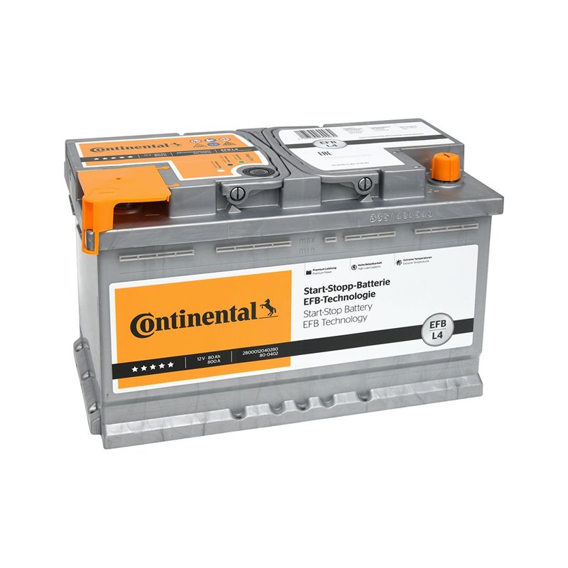 CONTINENTAL EFB80Ah Autobatéria 12V, 800A , 2800012040280