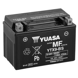 YUASA motobatéria 12 V, 8,4 Ah, 135A, YTX9-BS