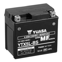 YUASA motobatéria 12 V,4,2 Ah, 80A, YTX5L-BS