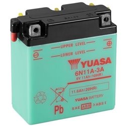 YUASA motobatéria 6 V, 11,6 Ah, 6N11A-3A