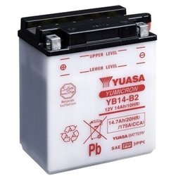 YUASA motobatéria 12 V, 14,7 Ah, 175A, YB14-B2