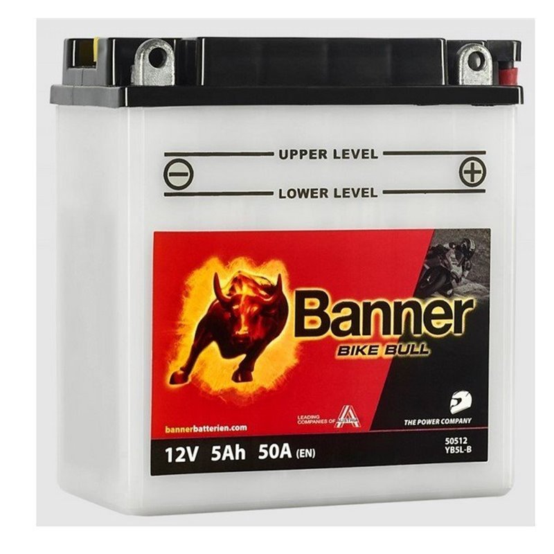 Banner Bike Bull 5AH Motobatéria 12V 50A YB5L-B 50512