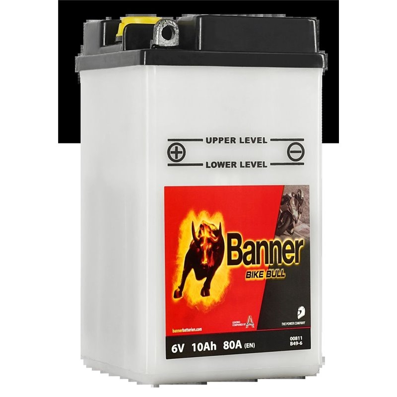 Banner Bike Bull 10AH Motobatéria 6V 80A B49-6 00811