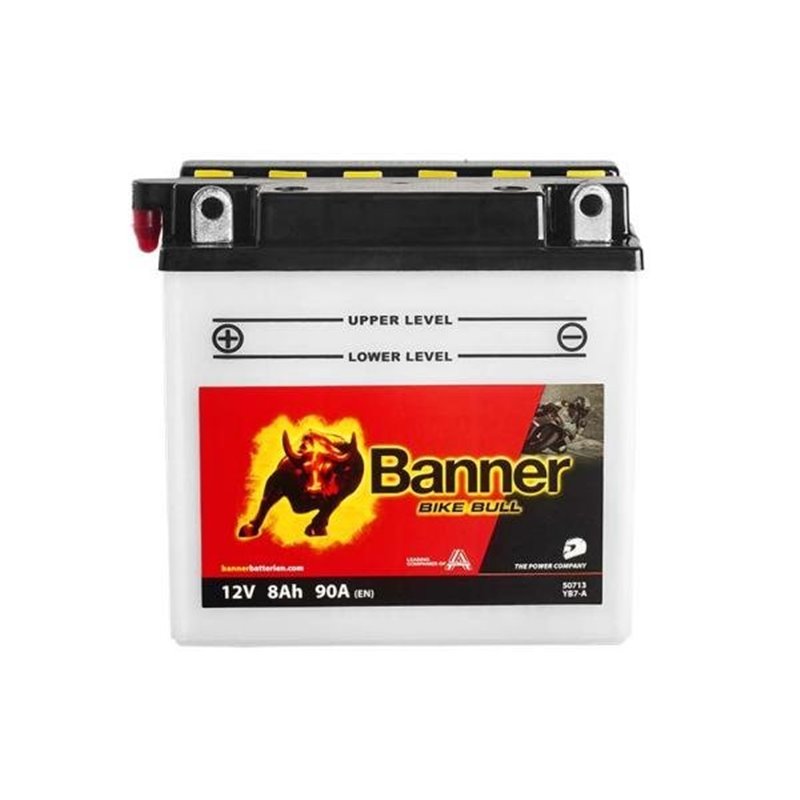 Banner Bike Bull 8AH Motobatéria 12V 90A YB7-A 50713
