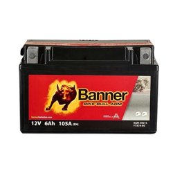 Banner Bike Bull AGM 6AH Motobatéria 12V 105A YTX7A-BS 50615