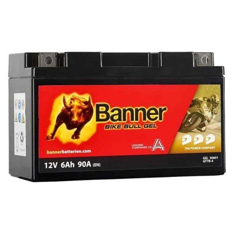 Banner Bike Bull GEL 6AH Motobatéria 12V 90A GT7B-4 506 01