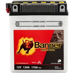 Banner Bike Bull 12AH Motobatéria 12V 170A YB12AL-A2 51213