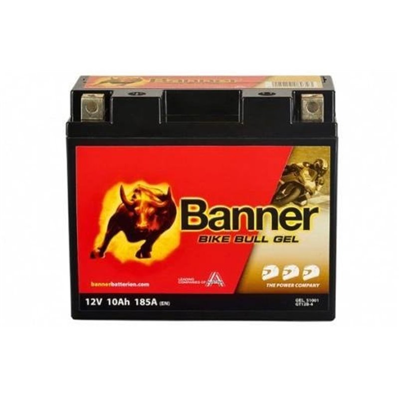 Banner Bike Bull GEL 10AH Motobatéria 12V 185A GT12B-4 510 01