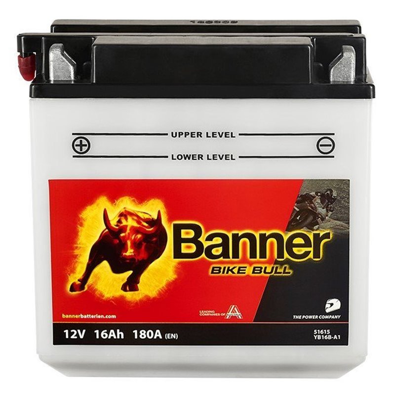 Banner Bike Bull 16AH Motobatéria 12V 180A YB16B-A1 51615