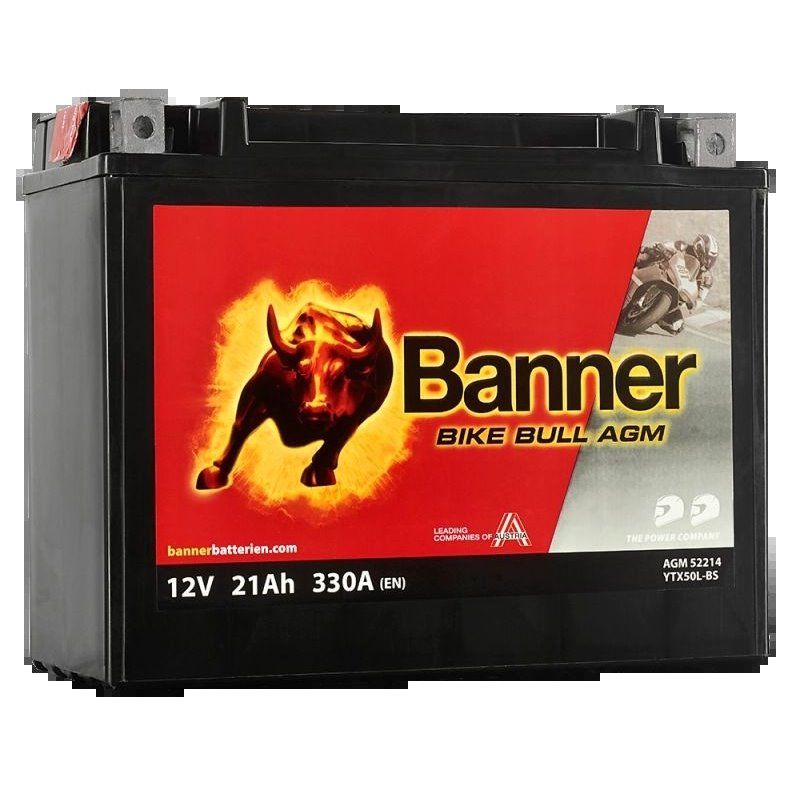 BANNER Bike Bull AGM BTX50L-BS, YTX50L-BS, 522 14