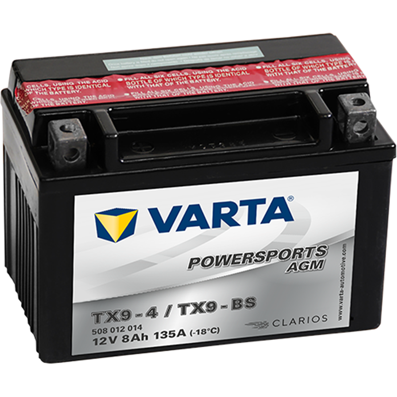VARTA motobatéria AGM 12V 8AH 135A YTX9-4 508 012 014