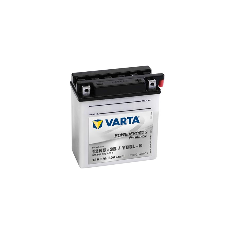 VARTA motobatéria 12V 5AH 60A YB5L-B 505 012 003