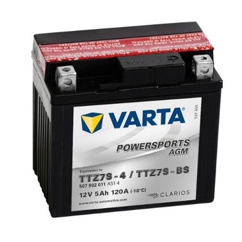 VARTA motobatéria AGM 12V 5AH 120A YTTZ7S-BS 507 902 011