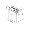BOSCH motobatéria 12V , 10AH , 150 , 0 092 M4F 280