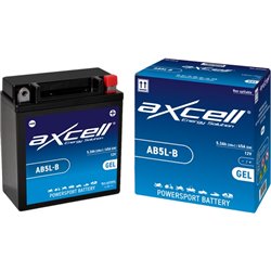 AXCELL motobatéria 12V 5Ah GEL, AB5L-B GEL