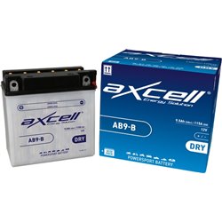 AXCELL motobatéria 12V 9Ah STANDARD OLOVENÁ, AB9-B