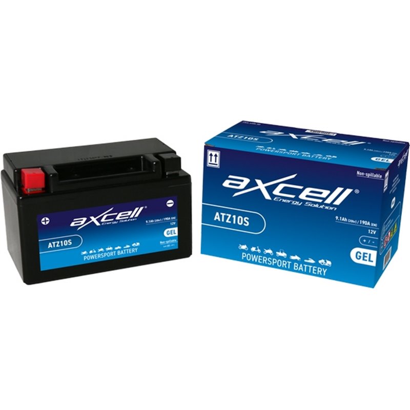 AXCELL motobatéria 12V 8.6Ah GEL, ATZ10S GEL