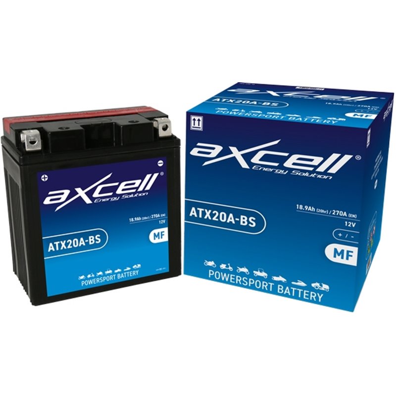 AXCELL motobatéria 12V 18Ah AGM DRY, ATX20A-BS