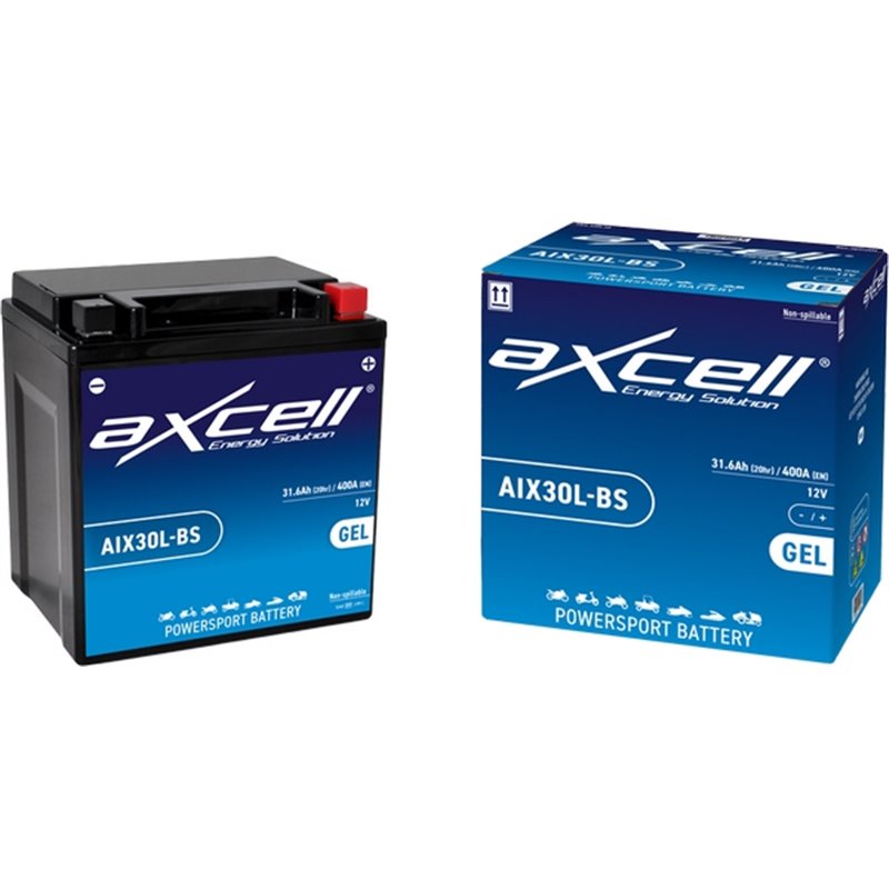AXCELL motobatéria 12V 30Ah 400A, AIX30L-BS GEL